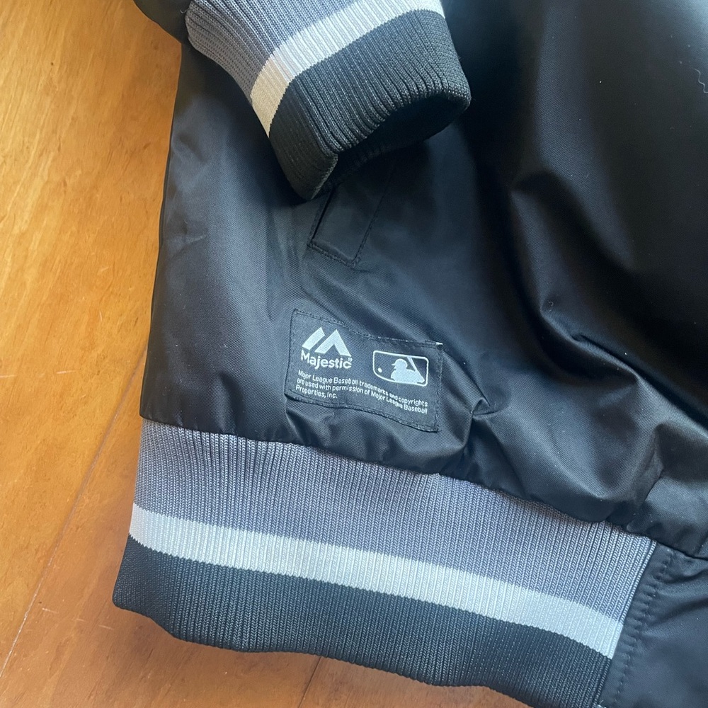 ๐HP๐ Vintage Majestic MLB Yankees padded Bomber Jacket top - Picture 7 of 9